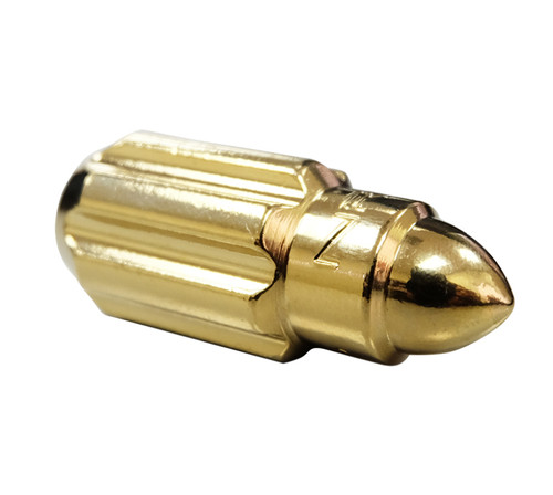 NRG LN-LS500CG-21 - 500 Series M12 X 1.5 Bullet Shape Steel Lug Nut Set - 21 Pc w/Lock Key - Chrome Gold