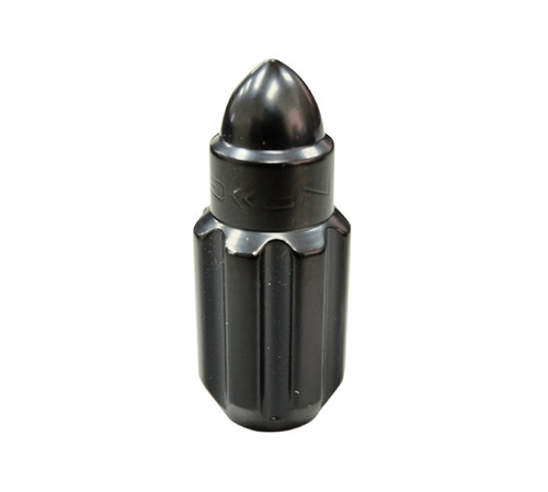 NRG LN-LS500BK-21 - 500 Series M12 X 1.5 Bullet Shape Steel Lug Nut Set - 21 Pc w/Lock Key - Black