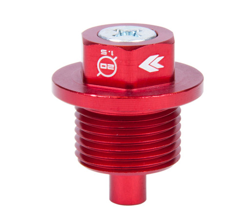 NRG NOP-300RD - Magnetic Oil Drain Plug M20X1.5 Subaru - Red