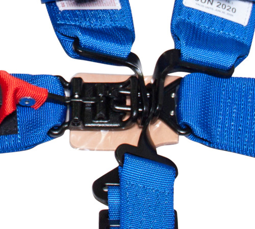 NRG SBH-5PCBL - SFI 16.1 5PT 3in. Seat Belt Harness / Latch Link - Blue
