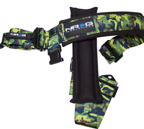 NRG SBH-5PCCAMO-620 - SFI 16.1 5pt 3in. Seat Belt Harness/ Latch Link - Camo