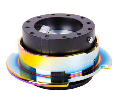 NRG SRK-250BK/MC - Quick Release Gen 2.5 - Black Body / Neochrome Ring