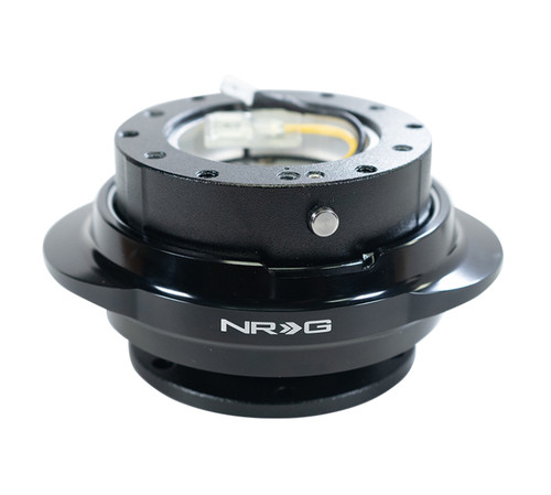 NRG SRK-220BK - Quick Release Gen 2.2 - Black Body / Shiny Black Oval Ring
