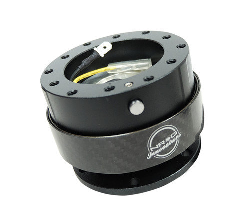 NRG SRK-200CF - Quick Release Gen 2.0 - Black Body / Black Carbon Fiber Ring