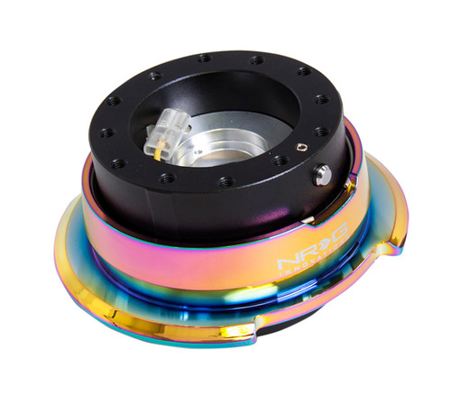 NRG SRK-280BK-MC - Quick Release Gen 2.8 - Black Body / Neochrome Ring