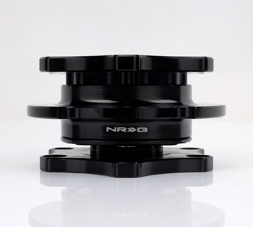 NRG SRK-R200BK-BK - Quick Release SFI SPEC 42.1 - Shiny Black Body / Shiny Black Ring