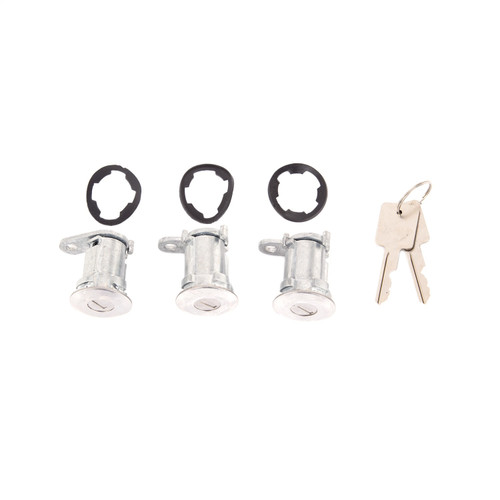 Omix 11813.12 - Door Lock Cylinder Kit 3- 76-90 Jeep CJ/XJ/MJ/YJ