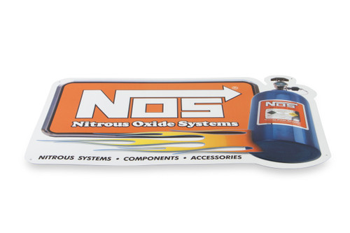 NOS 19327NOS - Metal Sign -  Logo / Nitrous Oxide Systems - 24 x 14 in - Steel - Each