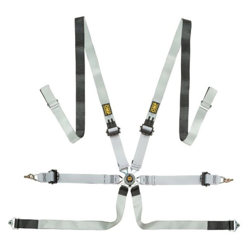 OMP Racing DA0-0102-A03-076 - OMP One-D 2 Pull Up Harness - Grey