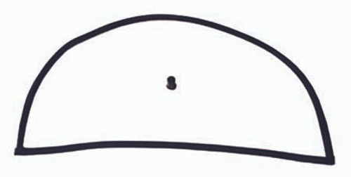 Omix 12304.02 - Liftgate Inner Glass Seal 76-86 Jeep CJ7