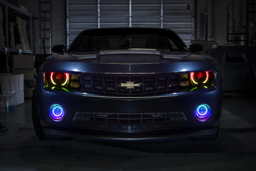 ORACLE Lighting 1103-333 - Chevrolet Camaro 10-13 LED Fog Halo Kit - ColorSHIFT