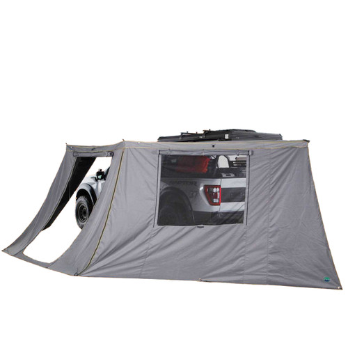 Overland Vehicle Systems 18159910 - Nomadic Awning 180 Degree Side Wall with Window Overland Vehicle Systems 18159910 - Nomadic Awning 180 Degree Side Wall with Window