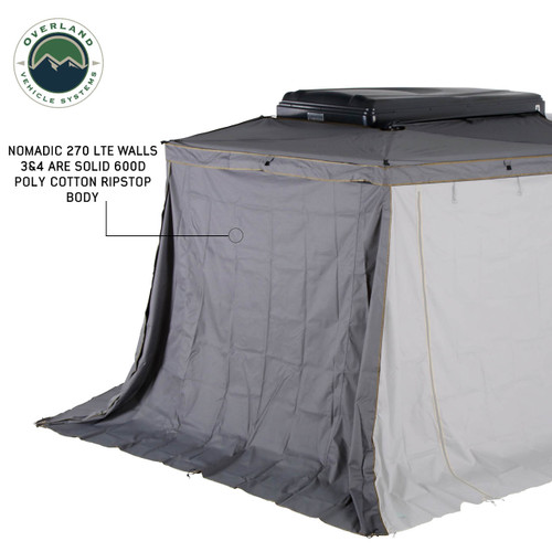 Overland Vehicle Systems 18359909 - Nomadic 270 LTE Awning Passenger Side Walls 3 and 4 Overland Vehicle Systems 18359909 - Nomadic 270 LTE Awning Passenger Side Walls 3 and 4