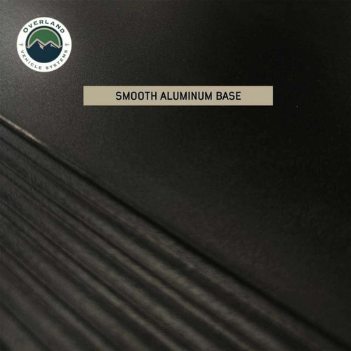 Overland Vehicle Systems 18389904 - HD Bundu 4 - Hard Shell Roof Top Tent, 4 Person, Grey Body and Black Rainfly