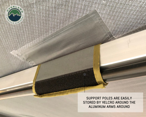 Overland Vehicle Systems 19559907 - 270 Degree Awning Free Standing - Nomadic 270 LT - Dark Gray