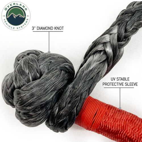 Overland Vehicle Systems 19149903 - Soft Recovery Shackle With A Breaking Strength of 44,500 lbs Overland Vehicle Systems 19149903 - Soft Recovery Shackle With A Breaking Strength of 44,500 lbs