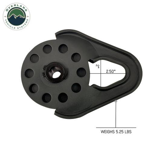 Overland Vehicle Systems 19139805 - Snatch Block Pulley - Standard Universal