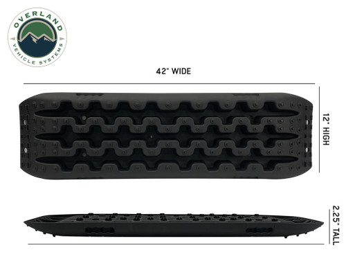 Overland Vehicle Systems 19169910 - Recovery Ramps for 4WDs Gray/Black Universal + Storage Bag
