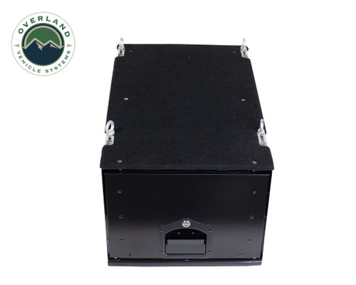 Overland Vehicle Systems 21010301 - Camping Storage Box Cargo Box With Slide Out Drawer Overland Vehicle Systems 21010301 - Camping Storage Box Cargo Box With Slide Out Drawer