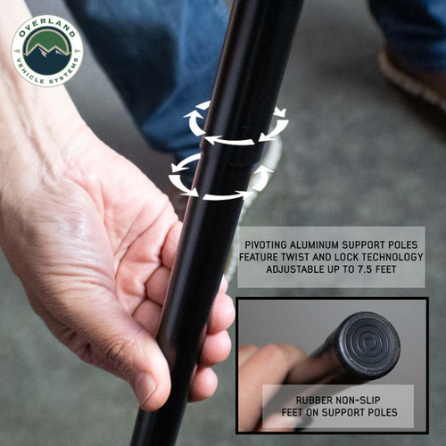 Overland Vehicle Systems 19689909 - Nomadic 270 LTE Passenger Side 270 Degree Awning