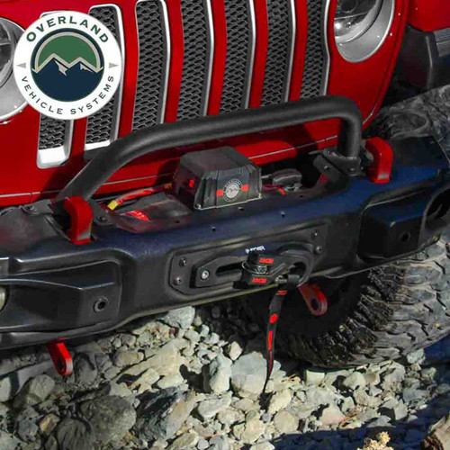 Overland Vehicle Systems 19089901 - SCAR 10 - 10,000 lb. Winch With Steel Cable and Wireless Remote