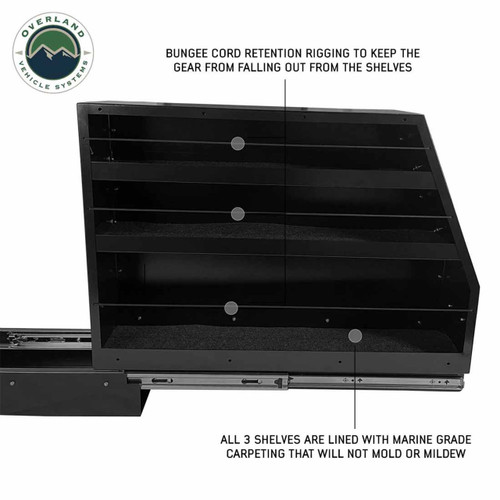 Overland Vehicle Systems 21010503 - Highline Slide Out Camping Storage System