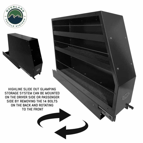 Overland Vehicle Systems 21010503 - Highline Slide Out Camping Storage System