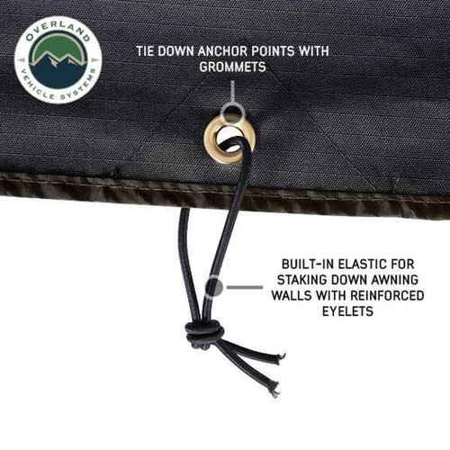 Overland Vehicle Systems 19690005 - XD Nomadic 270 - Awning Wall 2 W/Black Out, Driver Side, Black Body, Black Trim W/Storage Bag Overland Vehicle Systems 19690005 - XD Nomadic 270 - Awning Wall 2 W/Black Out, Driver Side, Black Body, Black Trim W/Storage Bag