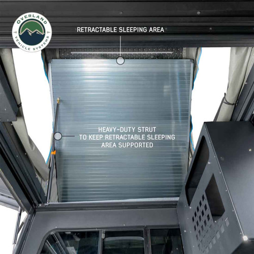 Overland Vehicle Systems 70100105 - MagPak Camper W/Tent, Lights, Rear Molle Panel, Side Tie Downs, Front and Rear Windows 14-24 GM Colorado 5 Foot Bed