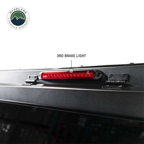 Overland Vehicle Systems 70100006 - Expedition Truck Cap W/Full Wing Doors, Front and Rear Windows and 3rd Brake Light 19-23 Ford Ranger 5 Foot Bed