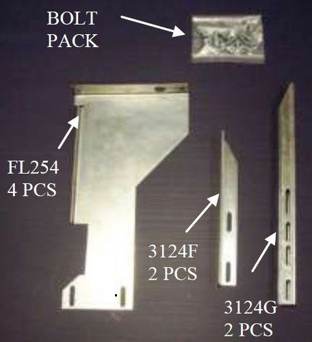 Owens Products 10-1260 - Running Board Mounting Bracket Kit For 3213-01 15-18 Chevrolet Silverado Heavy Gauge Steel Silver  Products