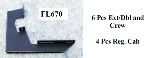 Owens Products 10-1371 - Running Board Mounting Bracket Kit For Fusion & Stainless Steel Step 14-18 Silverado/Sierra 1500 15-17 2500/3500 Except Diesel Double Cab Heavy Gauge Steel Black  Products