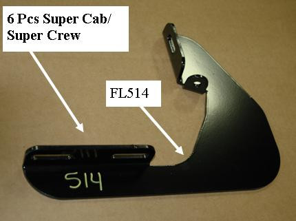 Owens Products 10-1252 - Running Board Mounting Bracket Kit For Stainless Steel Step 09-14 Ford F150 Super Cab Heavy Gauge Steel Black  Products