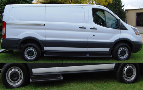 Owens Products 683494-01 - Running Boards  TPO Molded Factory 14-17 Ford Transit Van Passenger 130 Inch TPO  Products