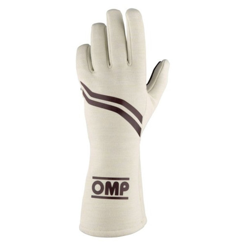 OMP Racing IB0-0746-B01-028-M - OMP Dijon Gloves My2021 Brown - Size M (Fia 8856-2018)
