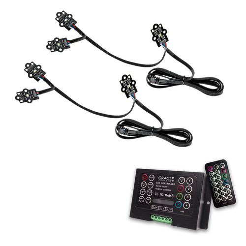 ORACLE Lighting 1287-333 - 19-21 GMC Sierra 1500 RGB+W Headlight DRL Upgrade Kit - ColorSHIFT 2