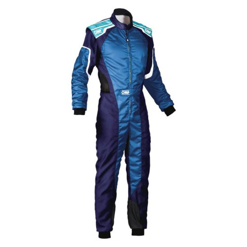 OMP Racing KA0-1727-AK1-242-120 - OMP KS-3 Overall Blue/Cyan - Size 120 (For Children)