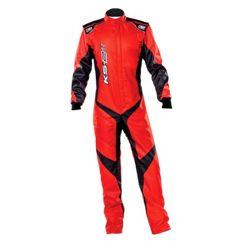 OMP Racing KA0-1729-AK1-086-140 - OMP KS-2 Art Suit Silver/Red - Size 140 (For Children)