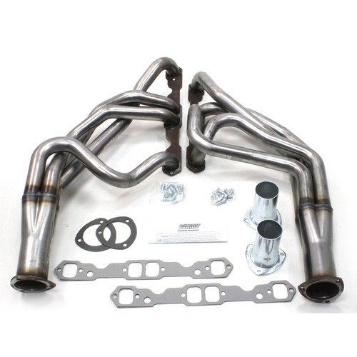 Patriot Exhaust H8050 - 55-57 Chevrolet SBC Long Tube Raw Steel