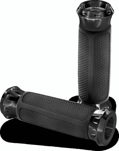 Performance Machine 0063-2082-B - Overdrive Grip Set  - Black Ano