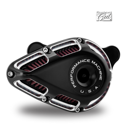 Performance Machine 0206-2140-BM - Jet Air Cleaner - Contrast Cut