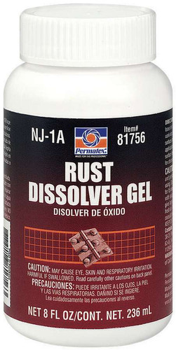 Permatex 81756 - Rust Remover - Rust Dissolver Gel - 8 oz Bottle - Each