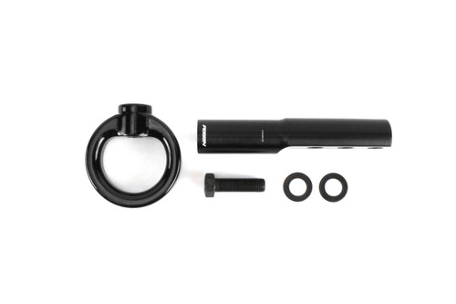 Perrin PHP-BDY-231GBK - 17-21 Honda Civic Si/Type R/Touring/Hatchback Tow Hook Kit Front - Gloss Black