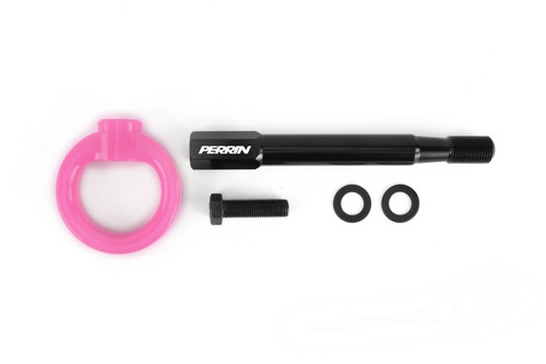 Perrin PSP-BDY-251HP - 08-14 Subaru WRX/STI (Sedan) / 20-25 Outback All Models Tow Hook Kit (Rear) - Hyper Pink