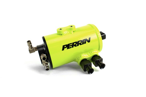 Perrin PSP-ENG-605NY - 02-07 Subaru WRX/STi Air Oil Separator Kit - Neon Yellow