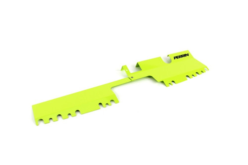 Perrin PSP-ENG-512-4NY - 15-21 Subaru WRX/STI Radiator Shroud (With OEM Intake Scoop) - Neon Yellow