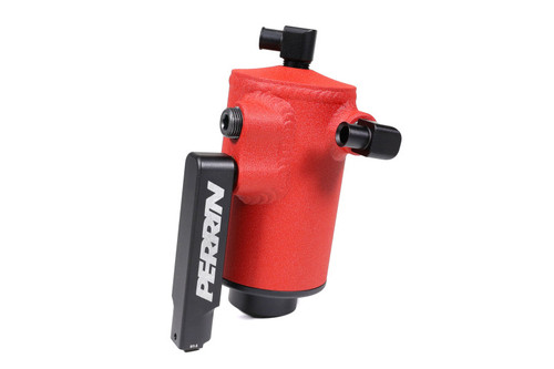 Perrin PSP-ENG-611RD - 22-24 Subaru WRX Air Oil Separator - Red