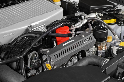 Perrin PSP-ENG-611NY - 22-24 Subaru WRX Air Oil Separator - Neon Yellow