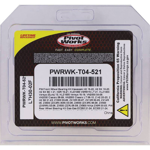 Pivot Works PWRWK-T04-521 - 09-10 KTM SX 450 ATV PW - Rear Wheel Bearing Kit