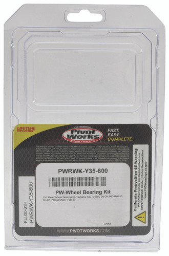 Pivot Works PWRWK-Y35-600 - 06-09 Yamaha 450 RHINO PW - Rear Wheel Bearing Kit